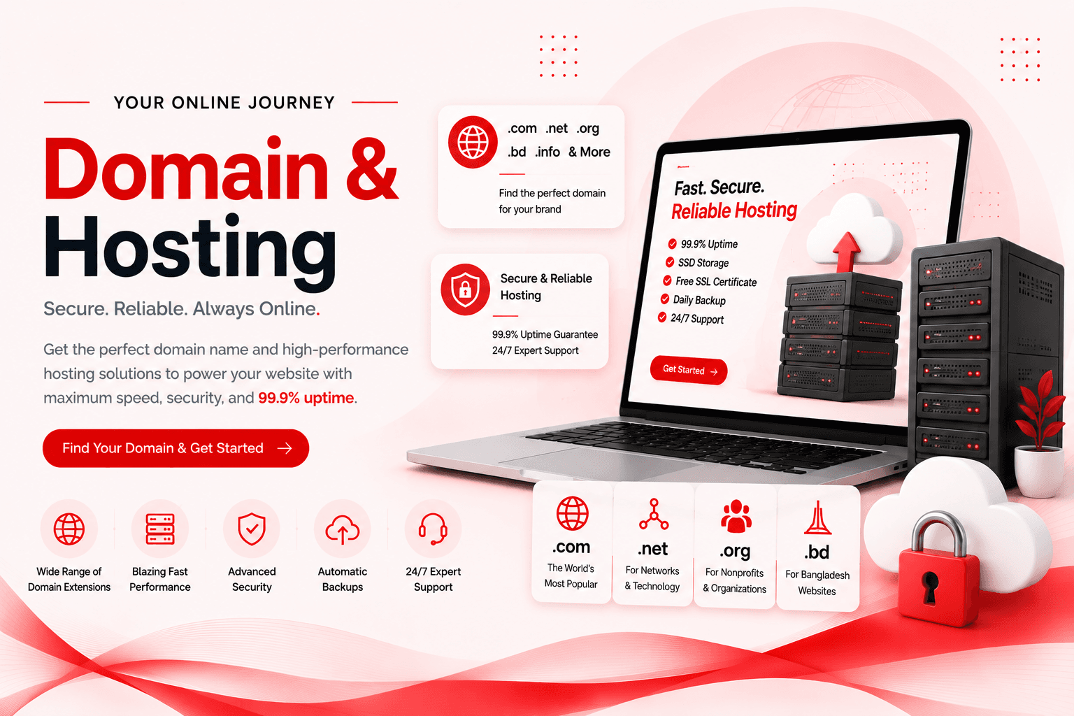 Best Domain and Web Hosting Services by SA IT Solutions in Dhaka Bangladesh